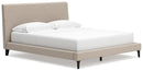 Cielden Upholstered Bed with Roll Slats - Furniture Queen (GA)*