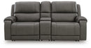5Z - Pittson Power Reclining Sectional Loveseat with Console - Furniture Queen (GA)*