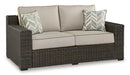 Coastline Bay Outdoor Loveseat with Cushion - Furniture Queen (GA)*