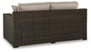 Coastline Bay Outdoor Loveseat with Cushion - Furniture Queen (GA)*